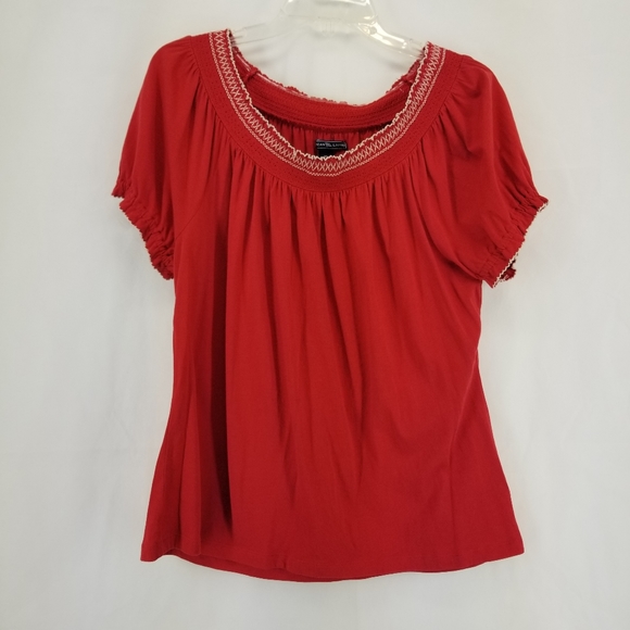 AMERICAN LIVING Off the Shoulder Smocked Shirt